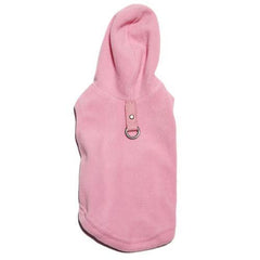 Fleece Vest Hoodie Dog Harness by Gooby - Pink