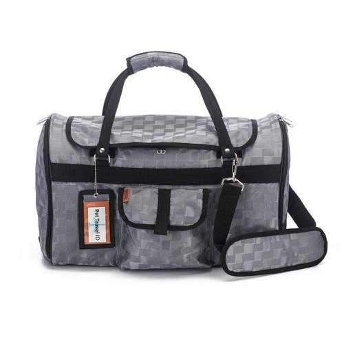 Prefer Pets Hideaway Duffel Dog Carrier - Silver Deluxe