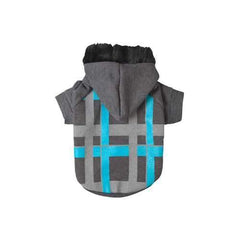 Dexter Dog Hoodie - Gray & Blue