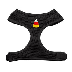 Candy Corn Chipper Halloween Dog Harness - Black