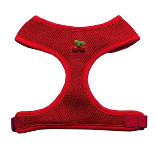 Red Cherry Chipper Dog Harness - Red