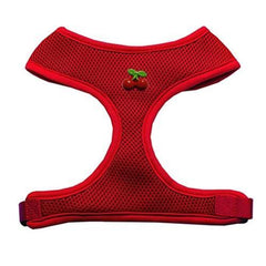 Red Cherry Chipper Dog Harness - Red