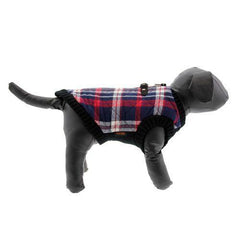 Fashion Bomber Check Dog Vest by Gooby - White