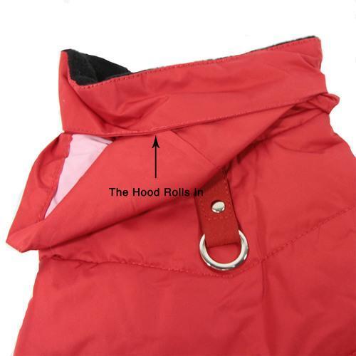 Wind Parka Dog Coat by Gooby - Red