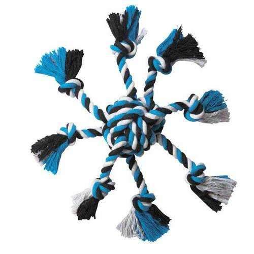 Zanies Crazy Eight Rope Dog Toy - Blue