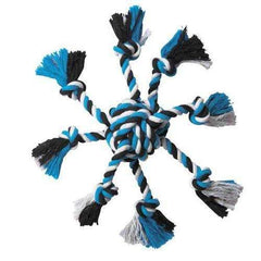 Zanies Crazy Eight Rope Dog Toy - Blue