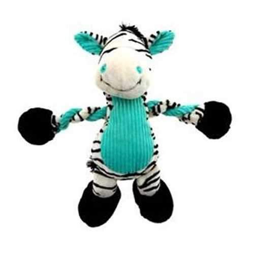 Pulleez Zany Zebra Dog Toy
