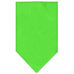 Plain Dog Bandana - Lime Green