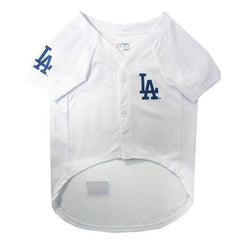 Los Angeles Dodgers Officially Licensed Dog Jersey - White
