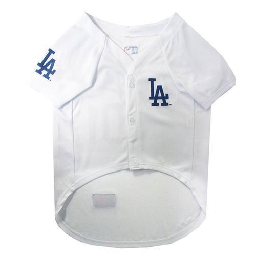 Los Angeles Dodgers Officially Licensed Dog Jersey - White