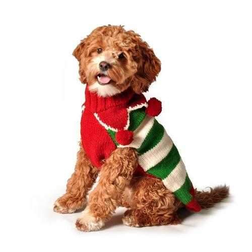Handmade Christmas Elf Wool Dog Sweater