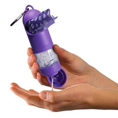 HandiPOD Dispenser with Poop Bags and Hand Sanitizer - Purple