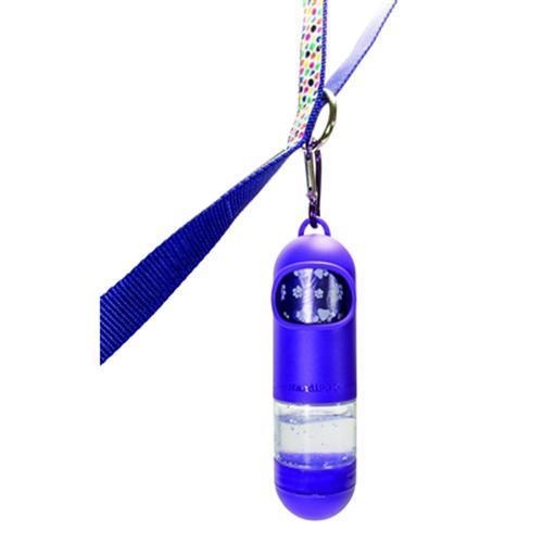 HandiPOD Dispenser with Poop Bags and Hand Sanitizer - Purple