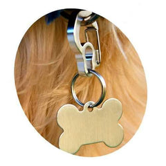 Rubit Dog Tag Clip - Silver Curve