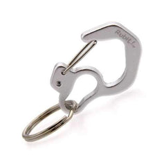 Rubit Dog Tag Clip - Silver Curve