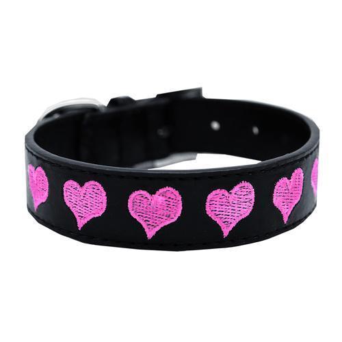 Embroidered Heart Dog Collar by Mirage