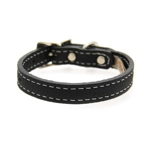 Tuscan Leather Dog Collar by Auburn Leather - Black