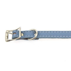Tuscan Leather Dog Collar by Auburn Leather - Light Blue