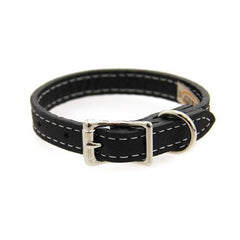 Tuscan Leather Dog Collar by Auburn Leather - Black