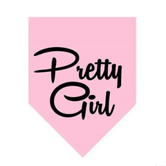 Pretty Girl Dog Bandana - Pink