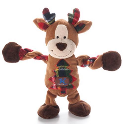 Christmas Reindeer Pulleez Dog Toy