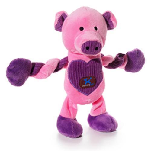 Pucker-Up Pig Pulleez Dog Toy