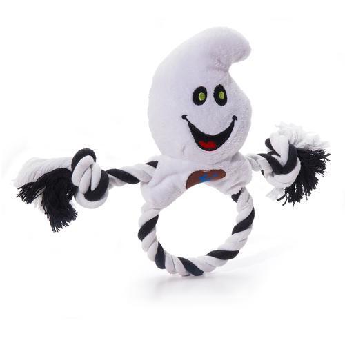 Halloween Ring Toss Dog Toy - Ghost