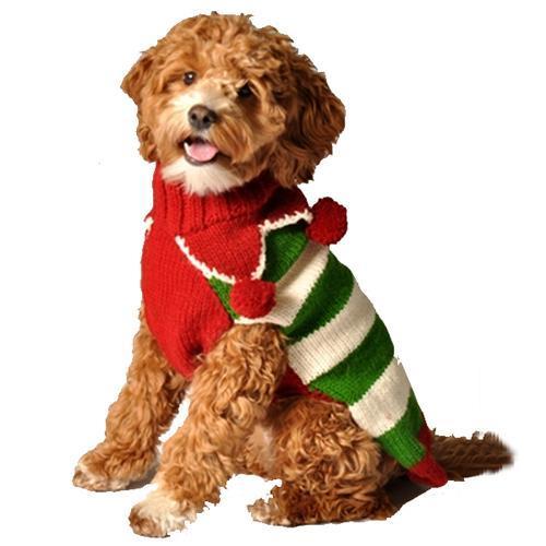Handmade Christmas Elf Wool Dog Sweater
