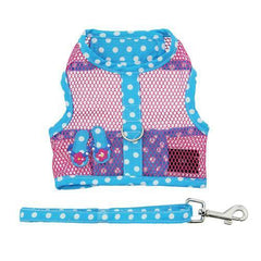 Cool Mesh Dog Harness Under the Sea Collection - Pink and Blue Flip Flops