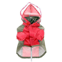 Dobaz Boat Race Dog Raincoat - Coral Pink