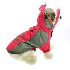 Dobaz Boat Race Dog Raincoat - Coral Pink