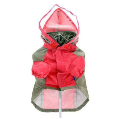 Dobaz Boat Race Dog Raincoat - Coral Pink