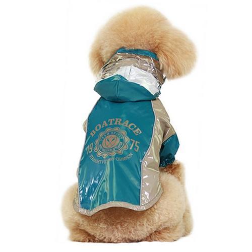 Parisian Pet Boat Race Dog Raincoat - Teal