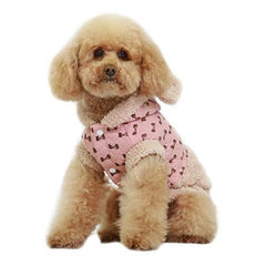 Dobaz Bowtie Dog Hoodie - Pink