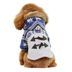 Ox Horn Button Dog Coat by Dobaz - Blue