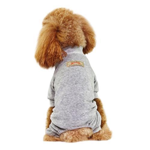 Velour Dog Pajamas by Dobaz - Gray