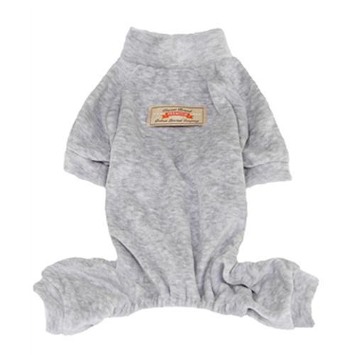 Velour Dog Pajamas by Dobaz - Gray