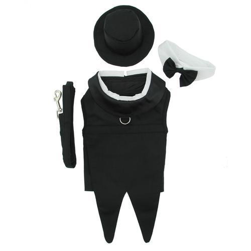 Classic Dog Tuxedo Set with Tails by Doggie Design