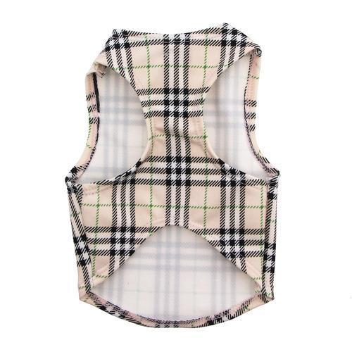 Under-Wrapper Plaid Dog Tank by Daisy and Lucy