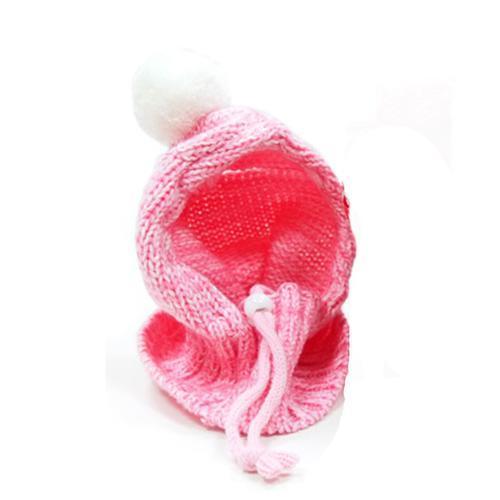 Pom Sweater Dog Hat by Dogo - Pink
