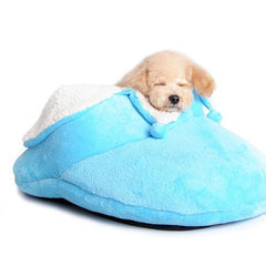 Slipper Dog Bed By Dogo - Blue