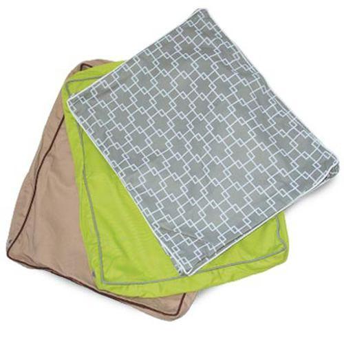 CozyCloud Memory Foam Dog Bed Cover by Dogo - Gray with Pattern