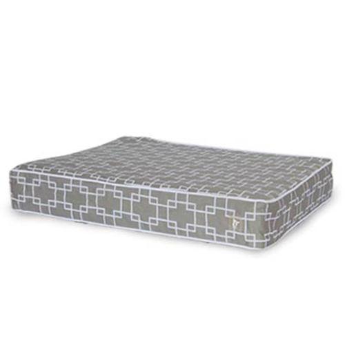 CozyCloud Memory Foam Dog Bed Cover by Dogo - Gray with Pattern