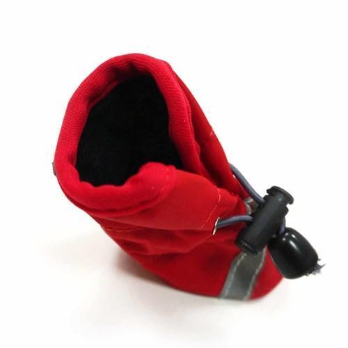 Slip-On Paws Dog Booties by Dogo - Solid Red