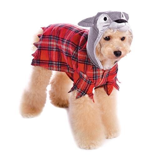 Werewolf Plaid Dog Hoodie by Dogo