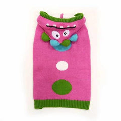 Funny Monster Dog Sweater by Dogo - Pink