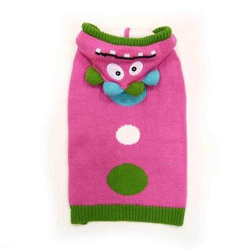 Funny Monster Dog Sweater by Dogo - Pink