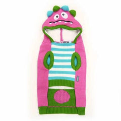 Funny Monster Dog Sweater by Dogo - Pink