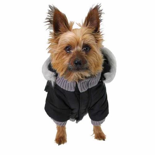 Pocket Dog Parka by Dogo - Black