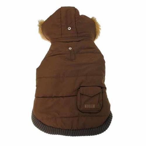 Pocket Dog Parka by Dogo - Brown